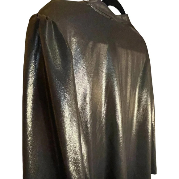 ELOQUII Women's Silver Gold Bronze Metallic Bow Long Sleeve Blouse Size 20 NWT - Picture 10 of 10